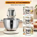 8.4QT Commercial Stand Mixer 800W with Aluminum Die Casting Meets the Standard of NSF/ANSI 8-2023, Mixers Kitchen Electric Stand Mixer with Stainless Steel 8L Bowl, Dough Hook, Whisk and Beater