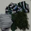 5 Pcs Black and Green Stripe Suit with Wig Adult Costumes for Men Movie Cosplay Outfits for Halloween (3X-Large)