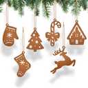Christmas Tree Decorations, Christmas Tree Ornaments Set for Crafts Hanging Decorations with Twine for Winter Home Tree Garland Christmas Decoration (The Deer)