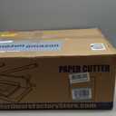 HFS(R) Heavy Duty Guillotine Paper Cutter 400 Sheet Capacity | Solid Steel Construction (A4-12'' Paper Cutter)