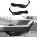 Korlot Carbon Fiber Interior Door Handle molding Cover Trims for Ford F150 2021+ for 2023-2025 F250 F350 Super Duty (Front Door)