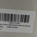 Plastic Lid for Large Stainless Steel Cat Litter Box, 23.6" x 15.7" x 4"