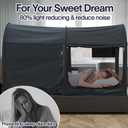 Alvantor Canopy Bed 2-in-1 Dream Privacy Space Full Size Sleeping Tents Indoor Pop Up Portable Frame Breathable Reducing Light & Air Ventilation