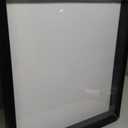 Califortree Large 16x20 Shadow Box Frame with Soft Linen Back - Jersey Frame Memory Display Case, 12 Push Pins Included, Black