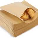 LoveBB 200 Pcs Kraft Paper Treat Bags Brown Flat Favor Bag for Cookie Popcorn Snacks Party Small Gift Bag (4 x5 Inch)