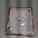 2 x 8"x10" Christmas Wish List Secret Santa Gift Exchange Card - 20PCS Double-side Christmas Questionnaire Cards - Home, Office, Classroom Xmas Holiday Party Gift Idea For Family, Friends, Coworkers - A01