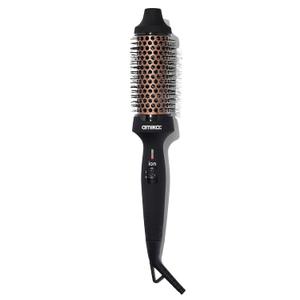 amika blowout babe thermal ionic hairbrush  ionic ceramic round hot styling brush for smoothing & volume, add shine & tame frizz (barrel 1.5)  styling tool (black)