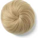 SARLA Fake Ballet Extension Bun Natural Blonde Synthetic Drawstring Hair Bun Hair Pieces for Women Girls Lady Updo Donut Chignon