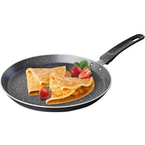Nonstick Dosa Pan, Crepe Pan,Comal Para Tortillas, Non-Stick Pancake Griddle Compatible with Induction also for Crepes.9.5 inch
