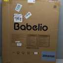 Babelio Baby Gate for Doorways and Stairs, 26-40" Auto Close Dog Gate, PressGuard C5, Easy-Install Pressure Mounted Satey Door, No Drilling Safety Gate for Child and Pets, Brown