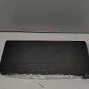 Yusong Narrow Side Table for Small Spaces, Small End Table with Magazine Holder, Skinny Slim Little Thin Table for Living Room, Bedroom, Sofa, Black Oak (16.5"W)