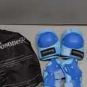 BOSONER Kids/Youth Knee Pads Elbow Pads Wrist Guards Set for 3-15 Years, Child Protective Gear Set for Roller Skates, Cycling, BMX Bike, Skateboard, Inline Skating, Scooter Riding Sports (Blue)