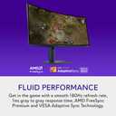 Alienware 34 Curved Gaming Monitor AW3425DWM - 34-inch WQHD 180Hz 1ms Display, 1500R, AMD FreeSync Premium, VESA AdaptiveSync.