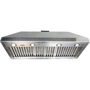 SINDA 42 Inch Built-in Range Hood Insert Vent 1150 CFM with 4 Speed Exhaust Fan Kitchen Under Cabinet Vent Hood Adjustable LED Lights, Dishwasher-safe, Baffle Filters,Stainless Steel