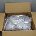 SOUNDFUSE Shower Chair for Inside Shower with Arms and Back, FSA/HSA, Height Adjustable Shower Chair for Elderly and Disabled with Enhanced Non-Slip Feet, 400 lbs Heavy Duty Shower Seat for Seniors