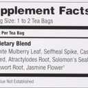 Bravo Tea, Sugar Level (Blood Sugar) Herbal Tea, Caffeine Free, 20 Tea Bags (Two Pack) (EXP 09/30/24)