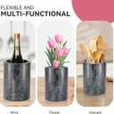 Marble Wine Chiller for Bottle,Wine Chiller Bucket,Wine Cooler Bucket for Any 750ml Bottle Champagne Chiller for Parties,Wine Bottle Chiller,Wine Bottle Cooler,Wine Gifts for Women Man (Black)