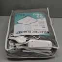 Electric Heated Blanket 62"x84" Twin Size, Soft Coral Fleece with 4 Heating Levels and 10 Hours AutoOff, Machine Washable, Cozy Plush Fabric for Home, Light Gray