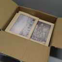 TwoDays Vintage Christmas Wall Art, Moody Winter Xmas Aesthetic Poster for Room Decor, Santa Reindeer Pine Tree Gallery Painting Artwork Prints (8" X 10" Largest, Set of 12, Wooden Framed)