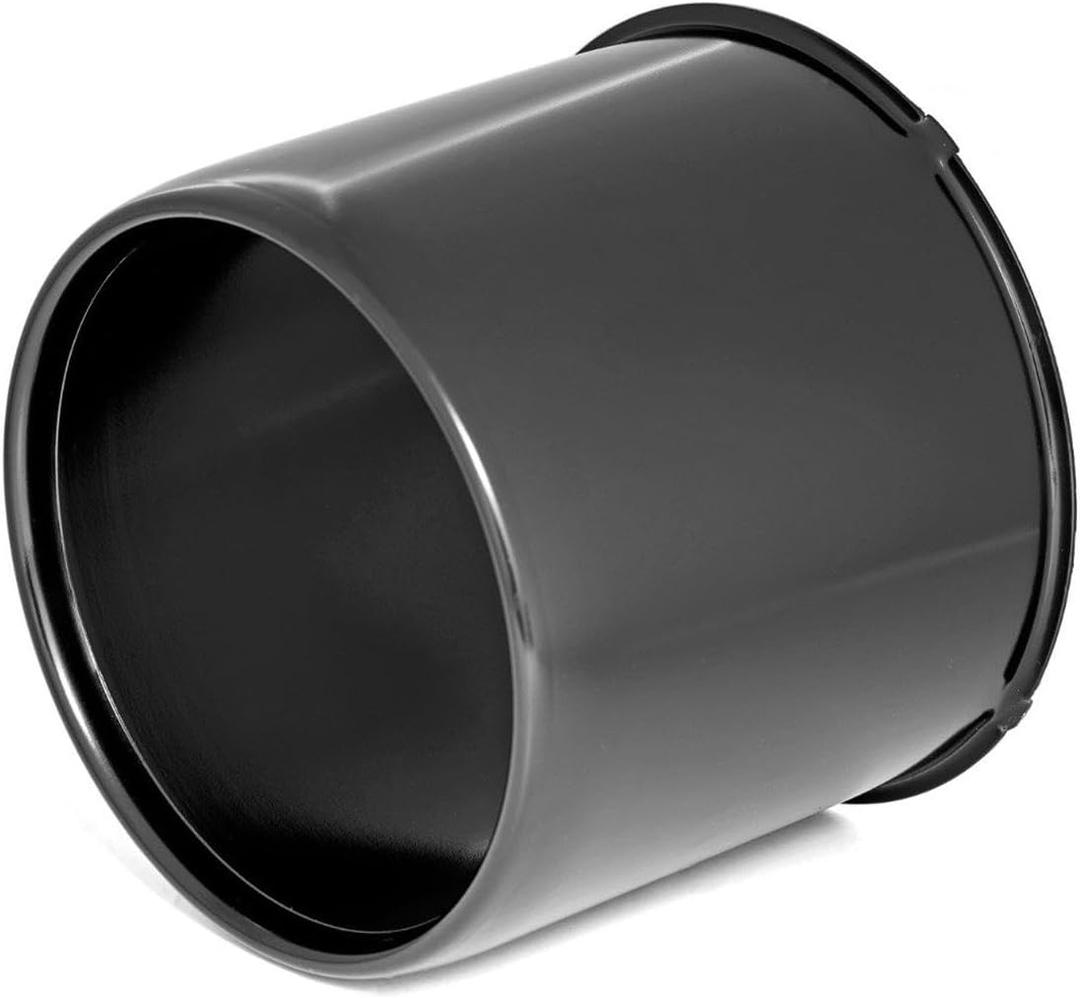 Rough Country Black Center Cap for Steel Wheels - 4.25" Bore Size, Open Push-Through Design, Wide Compatibility