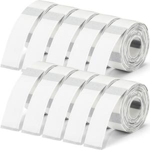 1600 Pcs Label Tapes 12 x 40 mm Laminated Stickers Replacement Compatible with D30 Portable Thermal Label Paper Printer Tapes Refill for Office 160 Pcs/roll (Clear)
