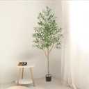 Olive Trees Artificial Indoor, 6ft Artificial Plants Indoor with Lifelike Fruits and Realistic Leaves - Indoor Tall Faux Olive Trees for Modern Home Office Living Room Decor