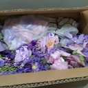 Angela flower 2pcs Purple Free Standing Flowers Ball Bouquet Artificial Rose Arrangements Balls for Wedding Centerpieces Tables Chair Aisle Runner Flowers Decorations