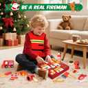 Fireman Role Play Set for Kids, Commodum Pretend Fire Fighter Toys, Christmas Advent Calendar - 24 Days Advent Calendar Countdown Gifts for Toddlers Boys Girls, Xmas Surprise Holiday Gifts Ages 3+