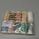 Chuangdi 10 Roll 50 Yards Christmas Velvet Ribbon Bulk 3/8 Inch Wooden Spool Thin Luxury Vintage Crushed Velvet Ribbon for Christmas Ornaments Gift Wrapping Crafts Bows Xmas Decor(Morandi Colors)