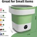 Portable Washing Machine, 20L Foldable Washer with Spin Basket, Upgraded 3 Modes Deep Cleaning for Baby Clothes, Underwear & Socks, fit for Hotel, Travel, Camping, Apartment & Dorm