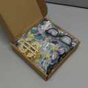 80s/90s Porch Goose Outfit Bucket Hat with Sunglasses Faux Gold Chain Summer Goose Outfit for 17''/23'' Porch Statue Garden Patio Statue Art Decor