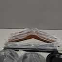 4 Pack T Shirt Display stand, Adjustable T shirt Shoulder Stand for Vendor Portable Hanging wooden Clothes Rack for Clothing Dress Jacket Coat Retail 17-31 Inch, Black