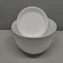 12 Inch Large Plant Pots for Indoor or Outdoor Plants, Wide Water Ripples Flower Pots with Drainage Holes & Saucer, Plastic Planters Set for Garden & Home Decor (White)