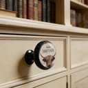 4 Pack Hello Sweet Cheeks Funny Kitchen Cabinet Knobs Acrylic Round Drawer Pulls for Dresser Cupboard Door Handles