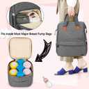 Teamoy Breastmilk Cooler Bag, Baby Bottles Bag for up to 4 Large 5 Ounce Bottles Without Nipple, Perfect for Working Mom Mother, (Bag ONLY), Gray
