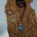 Cowgirl Outfits Kit for Women 12 Pcs Western Cowgirl Jewelry Set for Cosplay (Small)