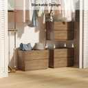 woodtalks Stackable 2 Drawer Dresser, Multi-Purpose Storage Closet Cube Dressers for Bedroom, Storage Cabinet for Entryway, Nightstand Sofa Beside Table Drawer Chest, 23.6 in, Walnut, Brown, 13.1"D x 23.6"W x 16.9"H