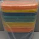 8 Pack Colorful Storage Bins with Lids Stackable Storage Container for Organizing, Storage Boxes with Handle for Shelves, Cute Storage Bin for Craft, Snacks, 9.85x6.9x5.7 inch