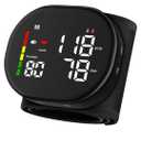 Wrist Blood Pressure Monitor for Home Use - Upgraded Large LED Screen, Dual User 240 Memories with Carrying Case, Voice Broadcast, Adjustable bp Cuff (13.5-19.5cm) - Black