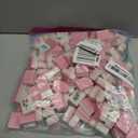 Mahjong Tile Set 160 1.2-inch Engraved Acrylic American Mahjong Tiles Game Set with Bag Cute Mini Mah Jongg Sets with Travel Bags Accessories Pink