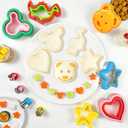 Sandwich Cutter and Sealer, Sandwich Cutter for Kids 5 PCSBIG, Decruster Sandwich Maker, Great for Lunchbox and Bento Box - Boys and Girls Kids Lunch