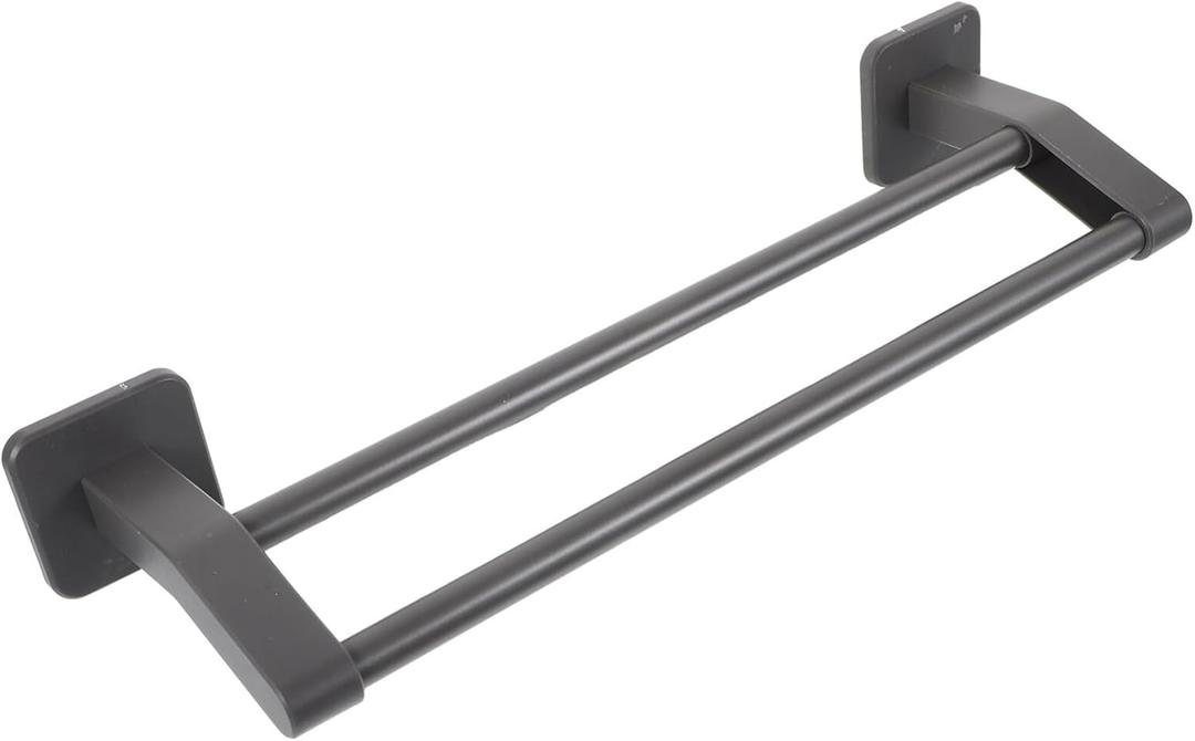 Easy Install Wall Mount Towel Rack Double Pole Freestanding Bath Towel Holder Modern Design,  32×6 Inch, 2 Pack