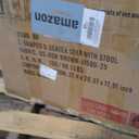 L-Shaped 3 Seater Sofa With Stool, Color Brown