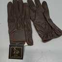 Men's Sheepskin Short Leather Gloves Touch Screen Thin Single Layer Sports Golf Driver Driving Classic, 9
