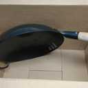 Pre Seasoned Blue Carbon Steel Flat Bottom Wok -14 Inch Chinese Pow Wok - Traditionally Hand Hammered Woks and Stir Fry Pans