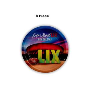 8 Count NFL Super Bowl 2025 Paper Dinner Plates Disposable Football Party Supplies 9 Inc