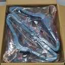 HOUSE DAY Velvet Kids Hangers 60 Pack, Premium Childrens Hangers for Closet, Ultra Thin Cute Clothes Hanger, Non Slip Small Felt Hanger 14 Inch for Kids Clothes, Light Blue