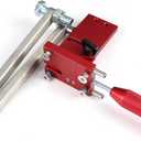 Lawn Mower Blade Sharpener 15-45 Adjustable Frame, Ball Bearing Handle for Right/Left Blades, Angle Grinder Attachment, Universal Garden Tool KitRed