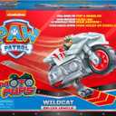 PAW Patrol, Moto Pups Wildcats Deluxe Pull Back Motorcycle Vehicle with Wheelie Feature and Toy Figure