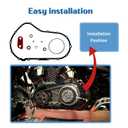 Sportster Primary Gasket Seal & O-Ring Kit Compatible with Harley-Davidson Sportster 883 1200 Iron 883 1200 Forty Eight Roadster 2009-2020